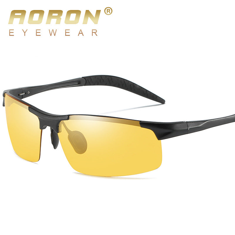 Men's Color-changing Sports Aluminum Polarized Sunglasses