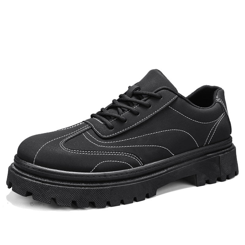 Men's Retro Style Fashion Low-Top Outdoor Leather Boots