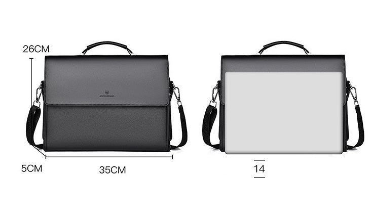Men's Briefcase Style Business Leather Bag