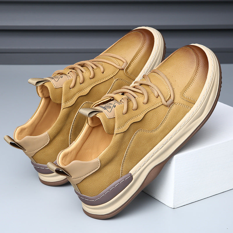 Men's Leather Versatile Casual Shoes