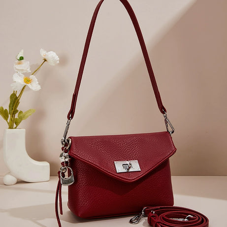Women's Leather Stylish Square Shoulder Bag