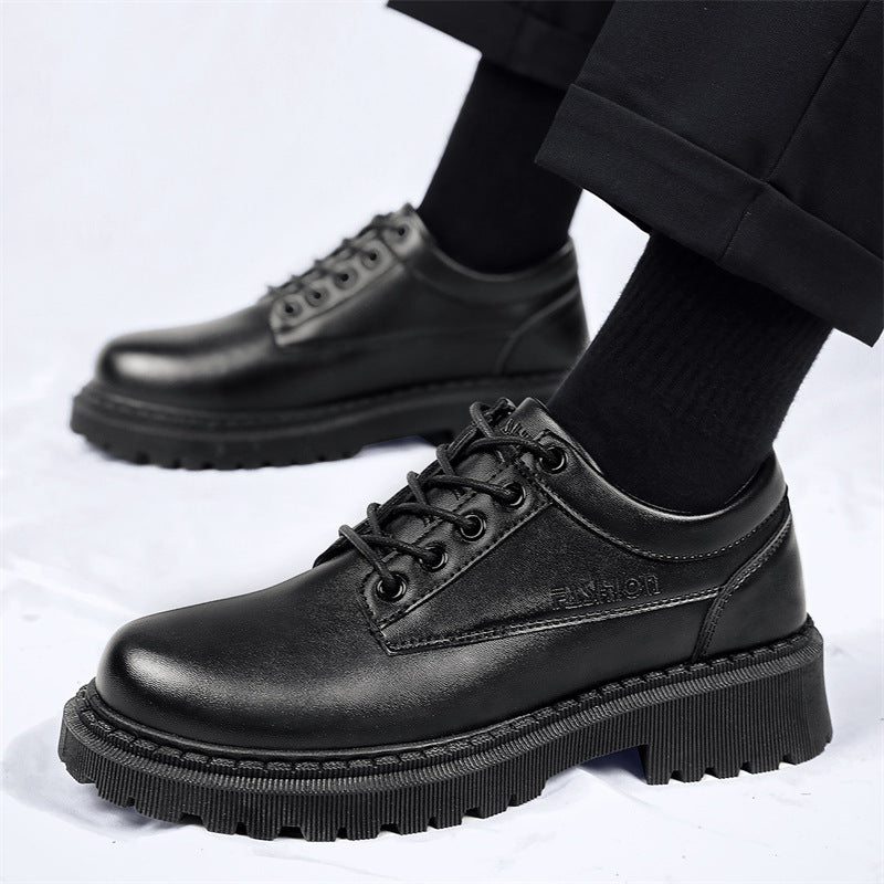 Men's Leather Fashion Trend British Style Shoes
