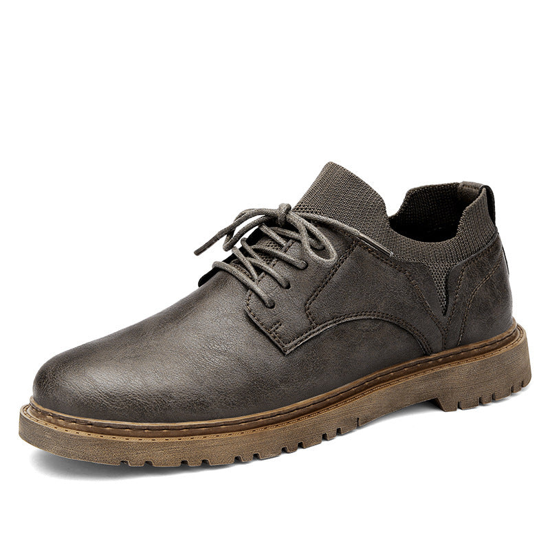 Men's Leather Fashion Trend Casual Shoes