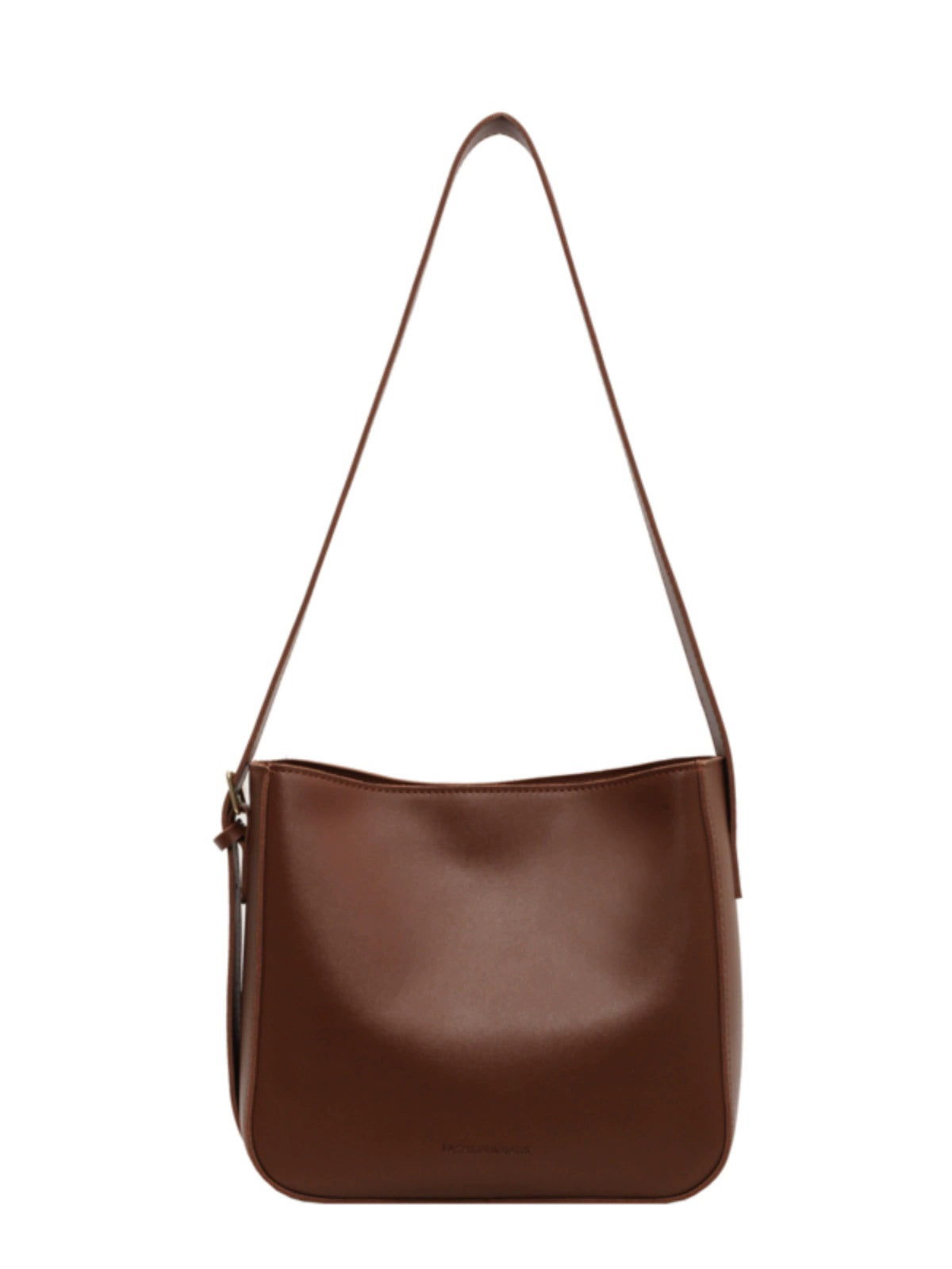 Women's Leather Casual Shoulder Bucket Bag
