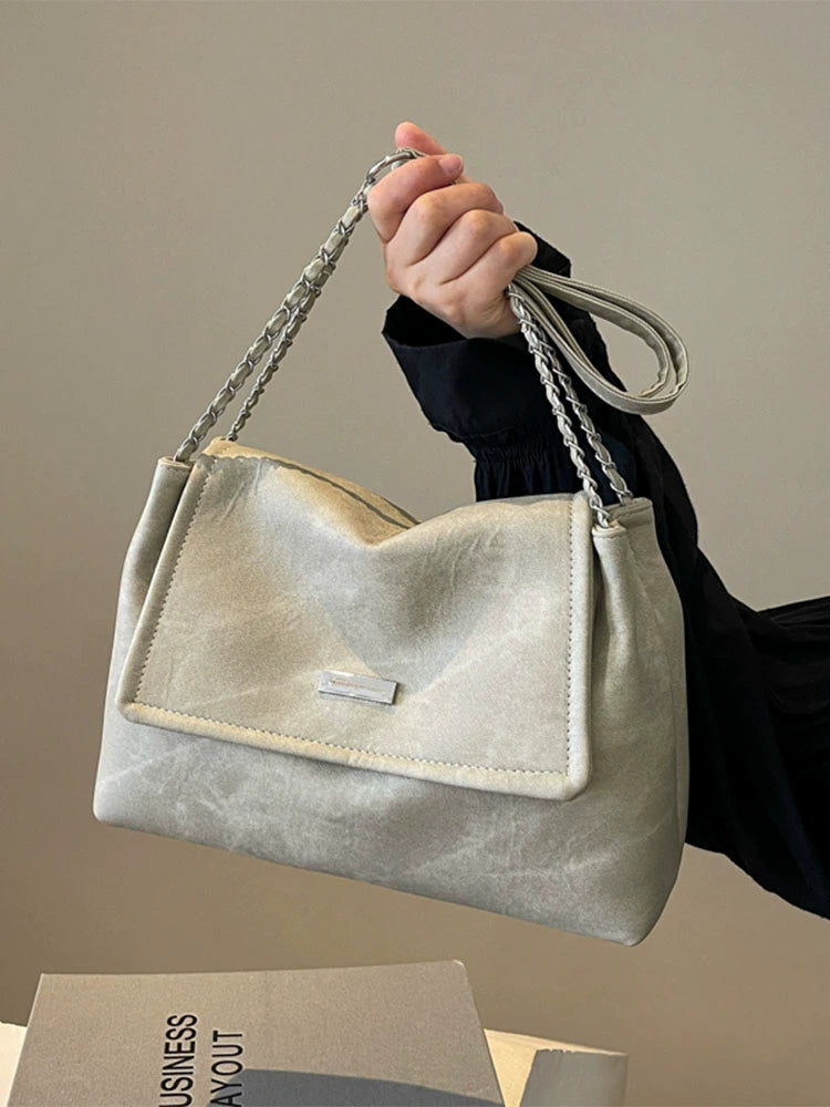 Women's Leather Trendy Versatile Shoulder Bag