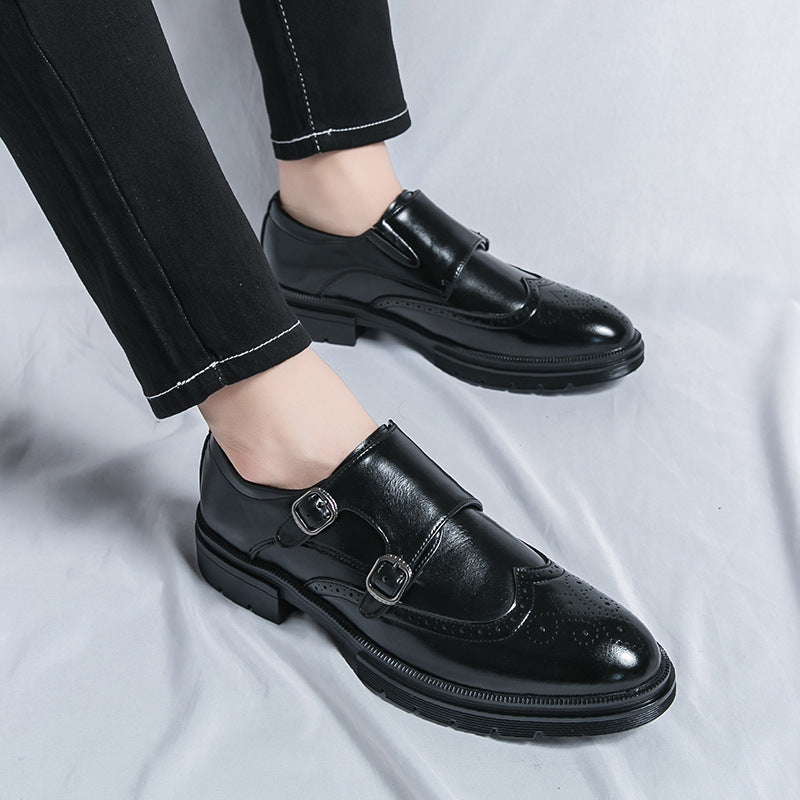 Men's Brock Engraving British Style Formal Shoes