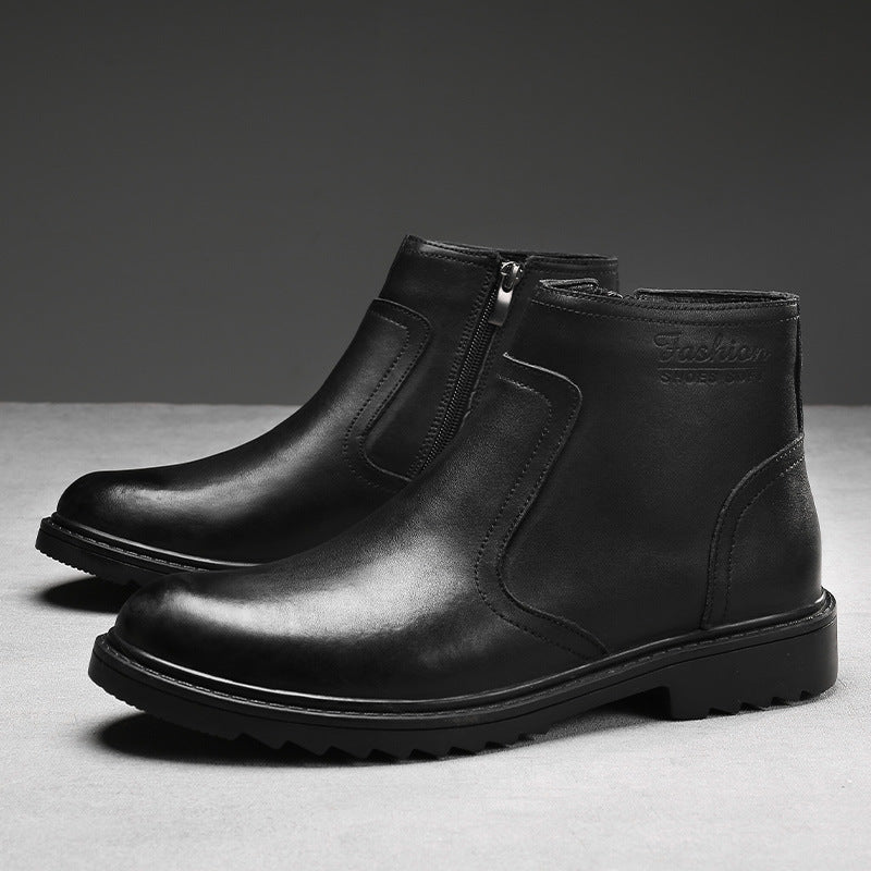 Men's Leather High - Top Casual Martin Boots (In Stock)