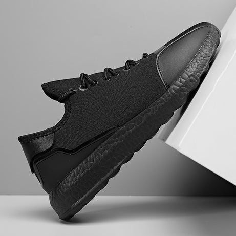 Men's Lace-up Solid Color Simple Casual Shoes