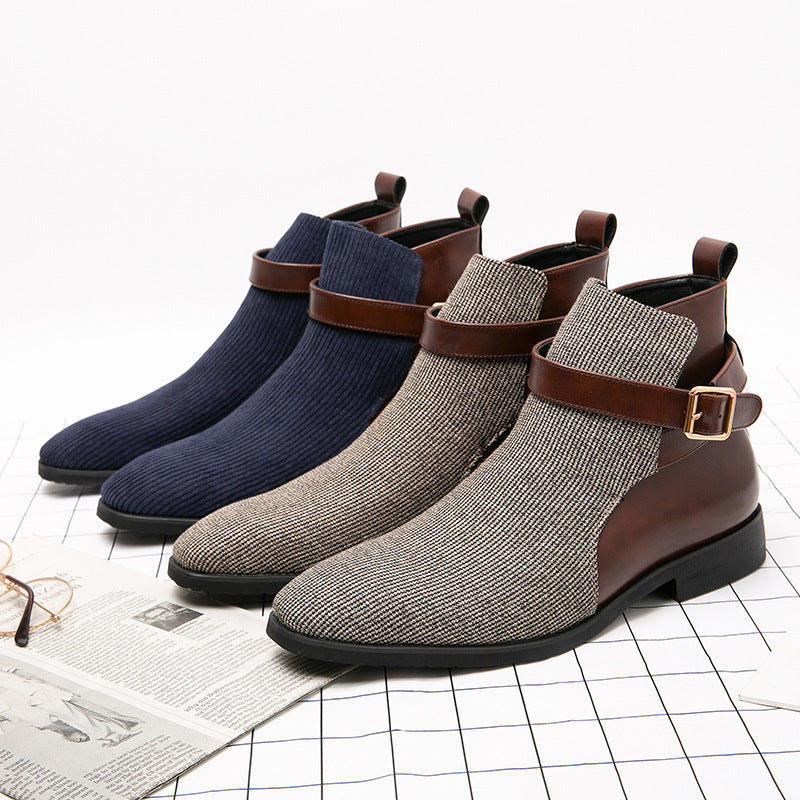 Men's Leather British Style Martin Boots
