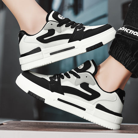 Men's Leather Trendy Casual Sneakers