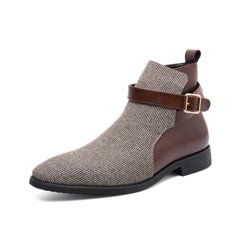 Men's Leather British Style Martin Boots