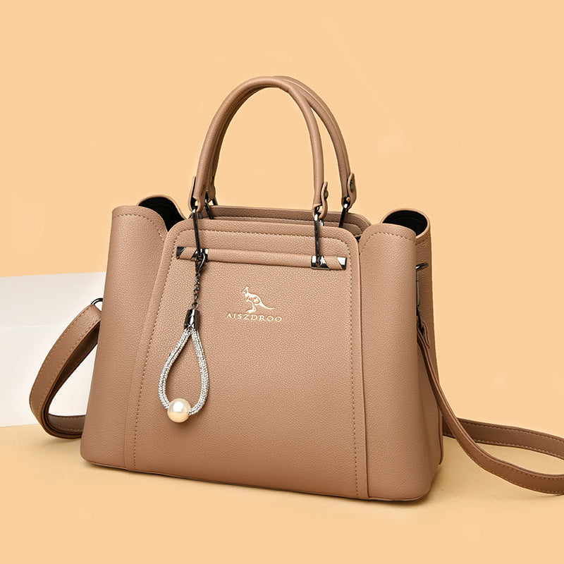 Women's Large Capacity Fashionable Leather Handbag