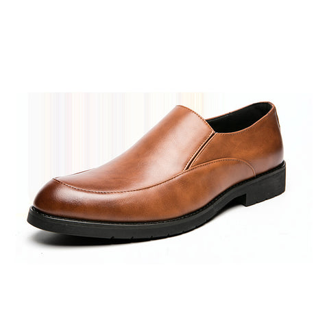 Men's Leather British Style Low-Top Loafers Shoes