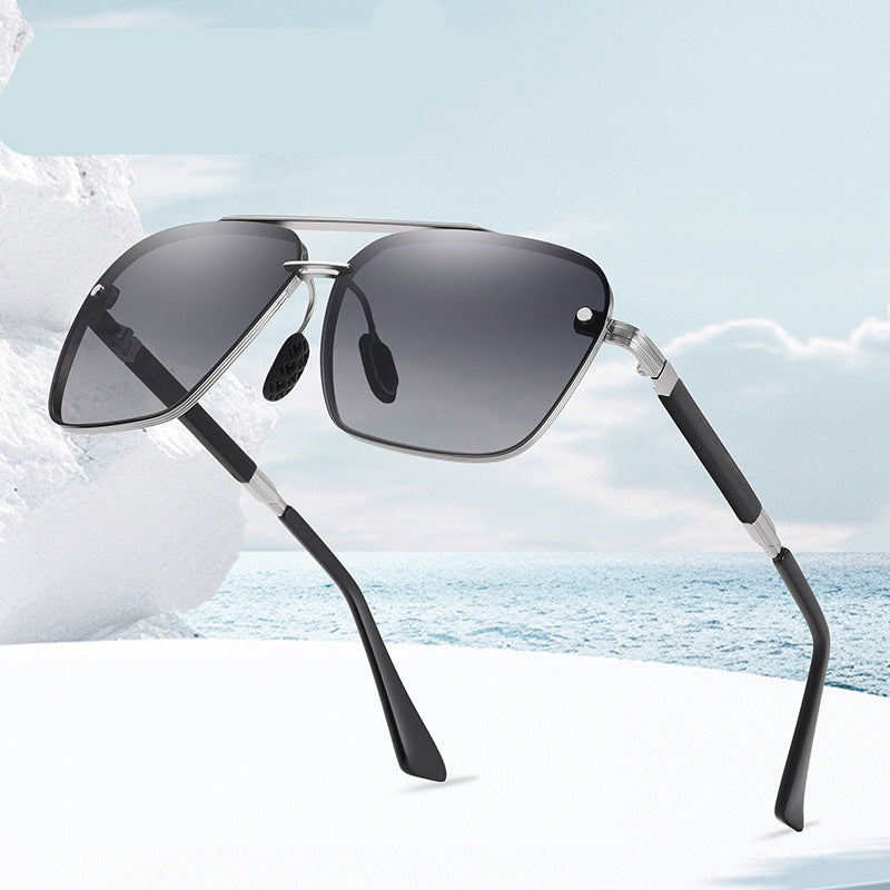 Men's Polarized Fashion Square Sunglasses