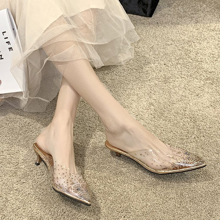 Women's Pointed Medium Heel Shoes