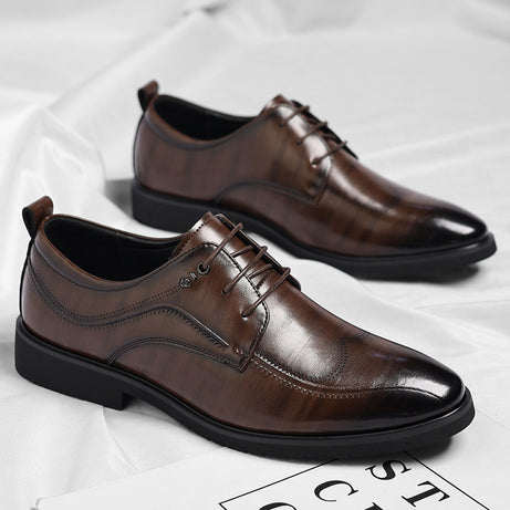 Men's Leather Fashion Trend British Style Casual Shoes