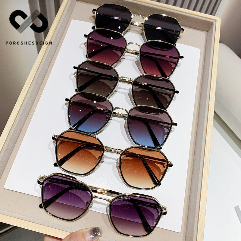 Women's Metal Artifact UV Protection Fashion Sunglasses