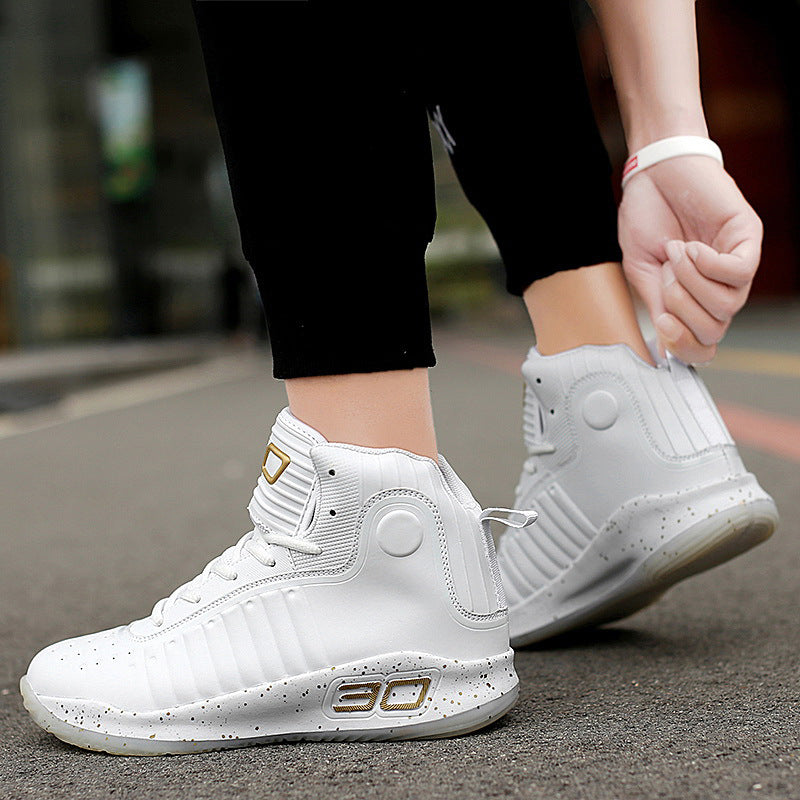 Men's Microfiber High-Top Sports Shoes