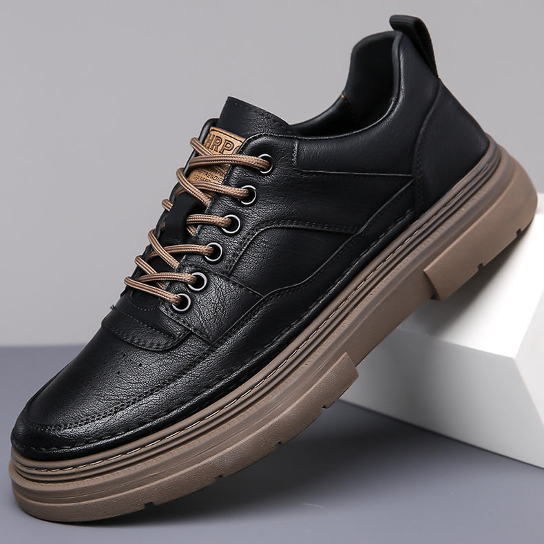 Men's Leather Low-Top Casual Martin Shoes (In Stock)