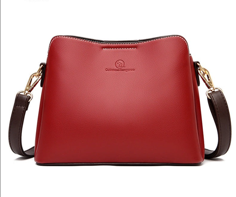 Women's Leather High-End Bucket Bags