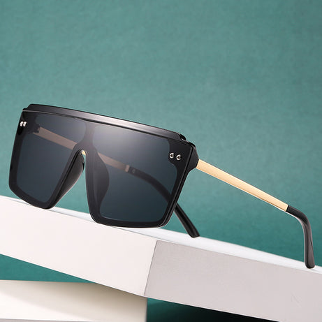 Women's Large Frame Fashion Integrated Sunglasses