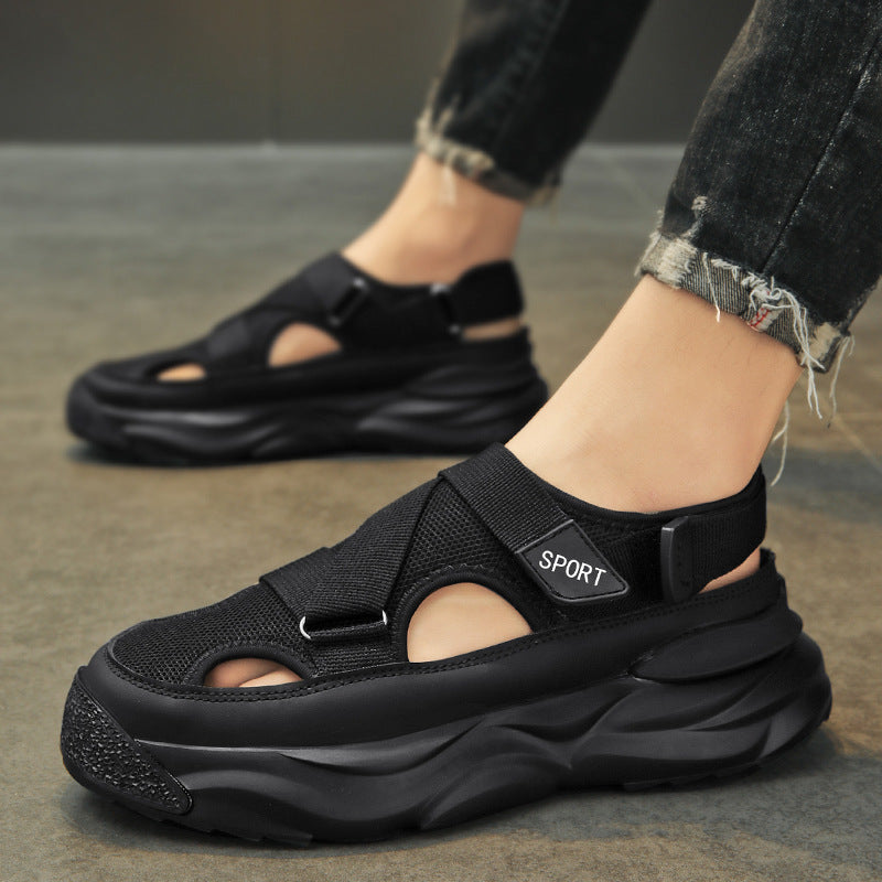 Men's Trendy Thick-Soled Velcro Casual Sandals