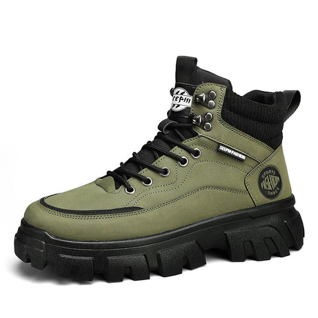 Men's Three-color Fashionable High-top Martin Boots