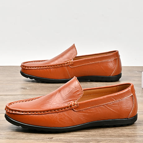 Men's Leather Versatile Loafers Casual Shoes