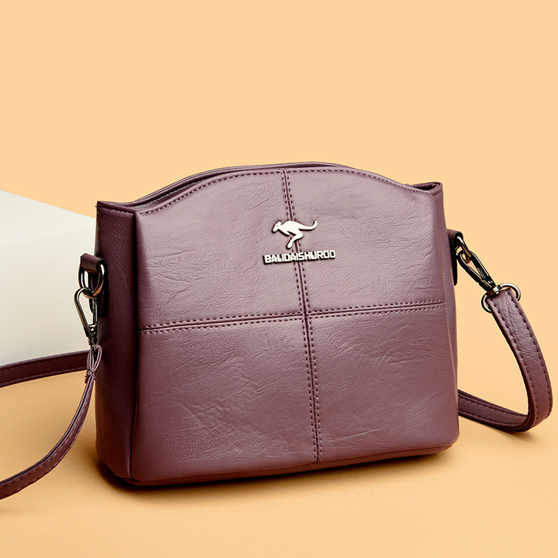 Women's Leather Trendy Shoulder Bag