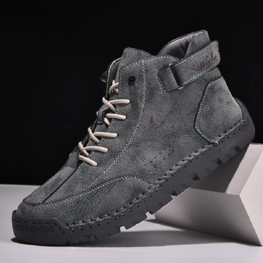 Men's Leather Foot-Fitting Lazy Casual Shoes