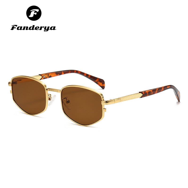 Men's Small Frame Metal Retro Style Sunglasses