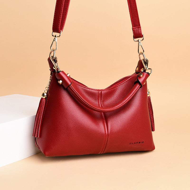 Women's Middle-Aged Shoulder Messenger Bag