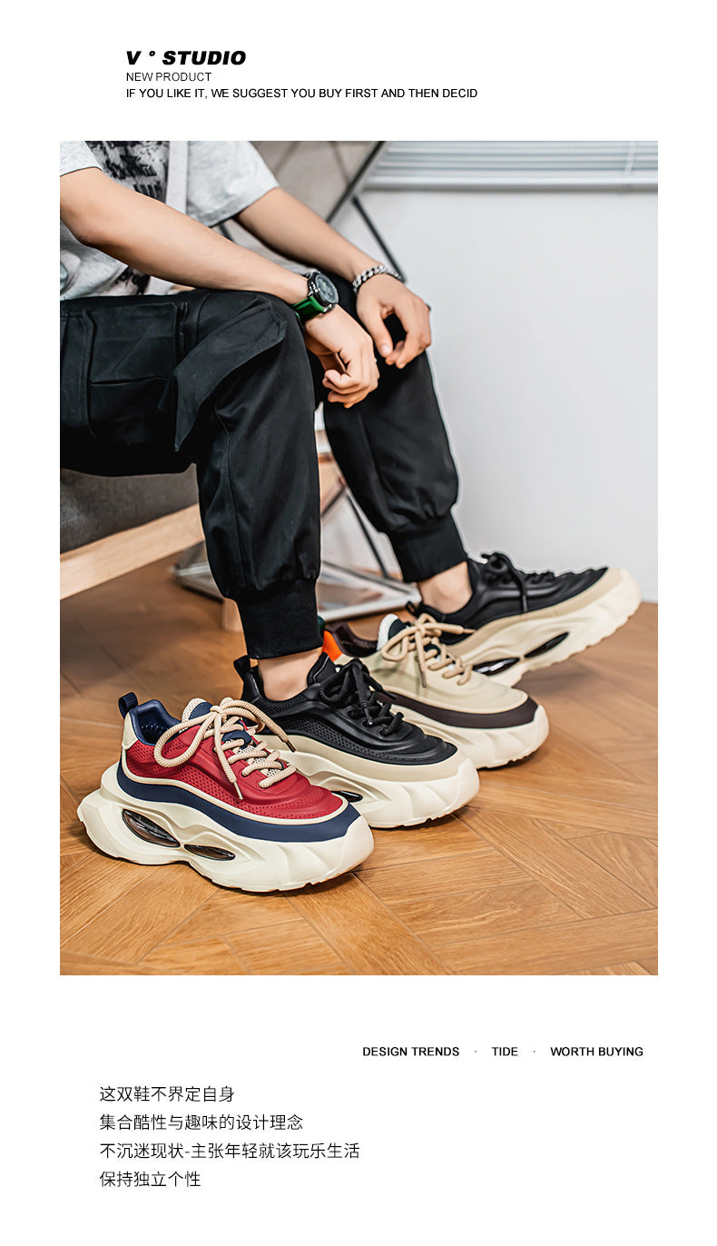 Men's Fashion Microfiber Trendy Casual Shoes