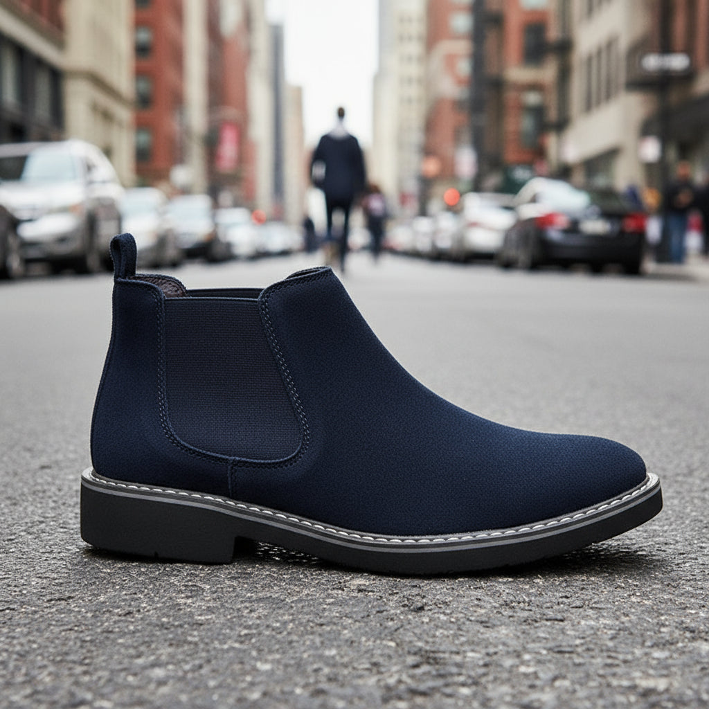 Men's Leather British Style Chelsea Boots
