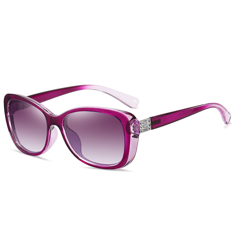 Women's Polarized Metal Small Frame Color-changing Sunglasses