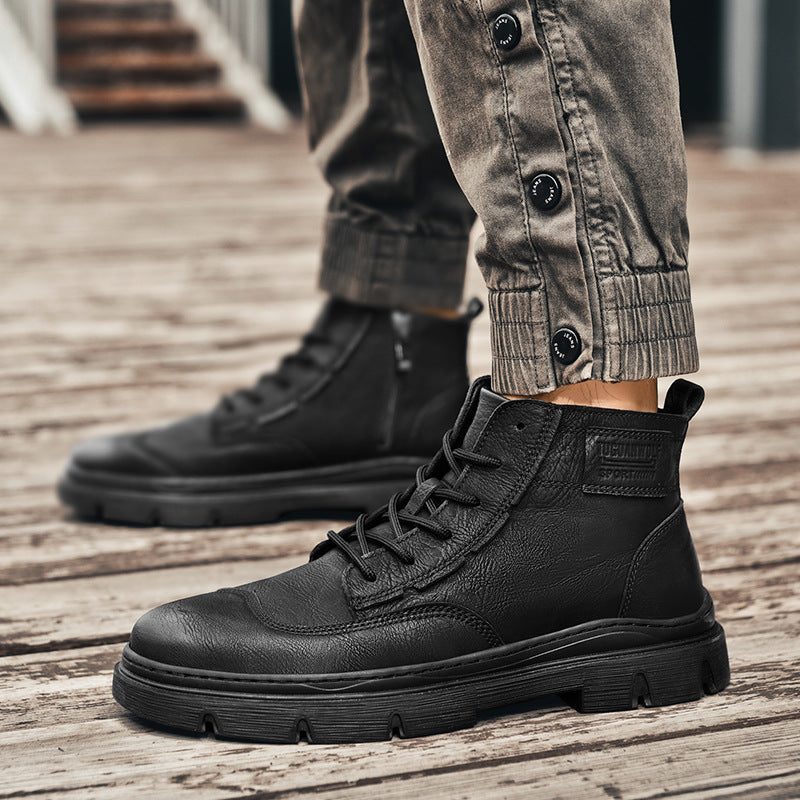 Men's Leather Martin Boots (In Stock)