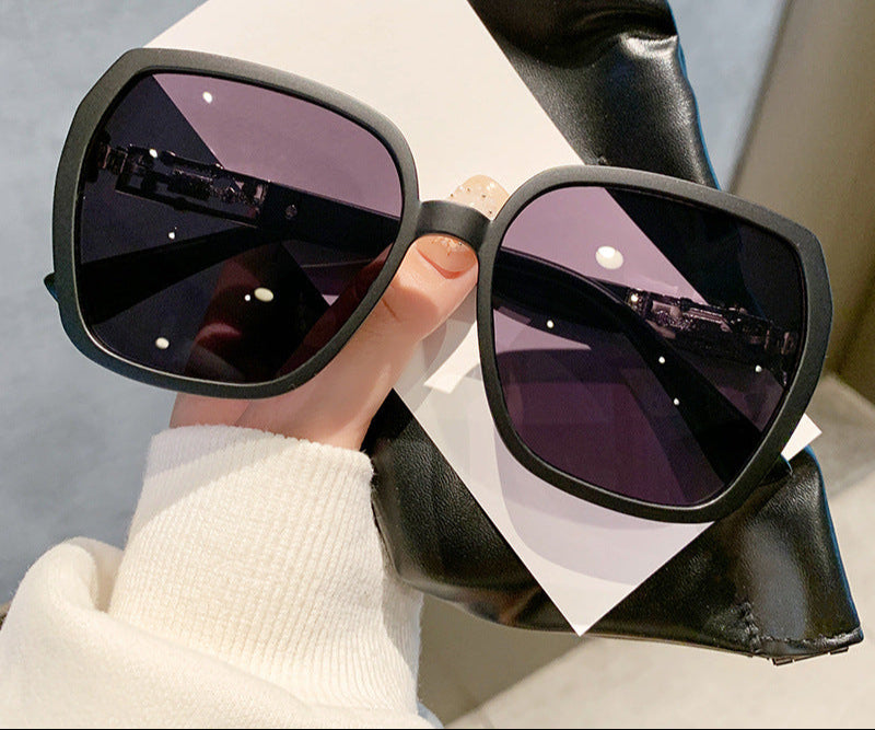 Women's Large Frame Thin Fashion Trend Polygonal Sunglasses