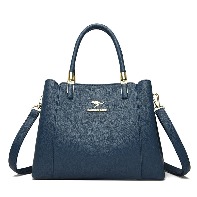 Women's Leather Trendy Shoulder Handbag