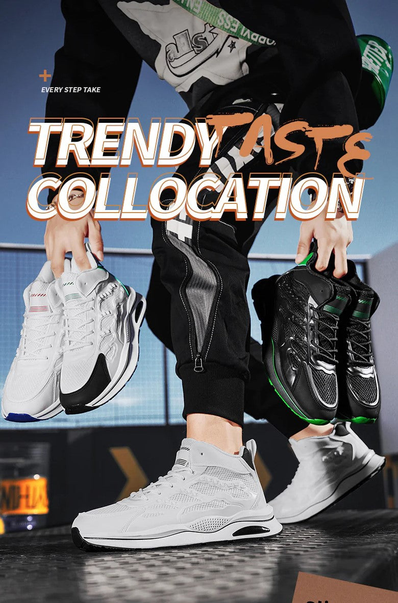 Men's Breathable High-Top Running Shoes