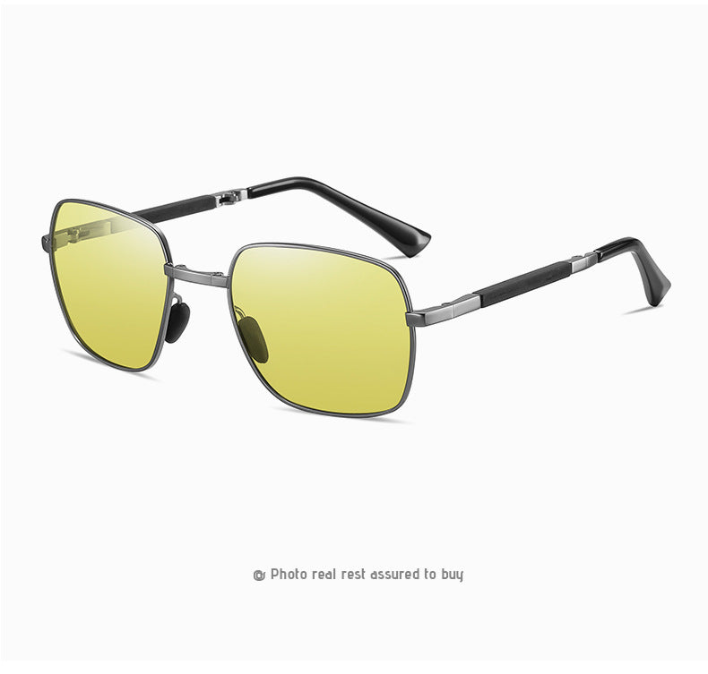 Men's Folding Polarized Fashion Night Vision Sunglasses