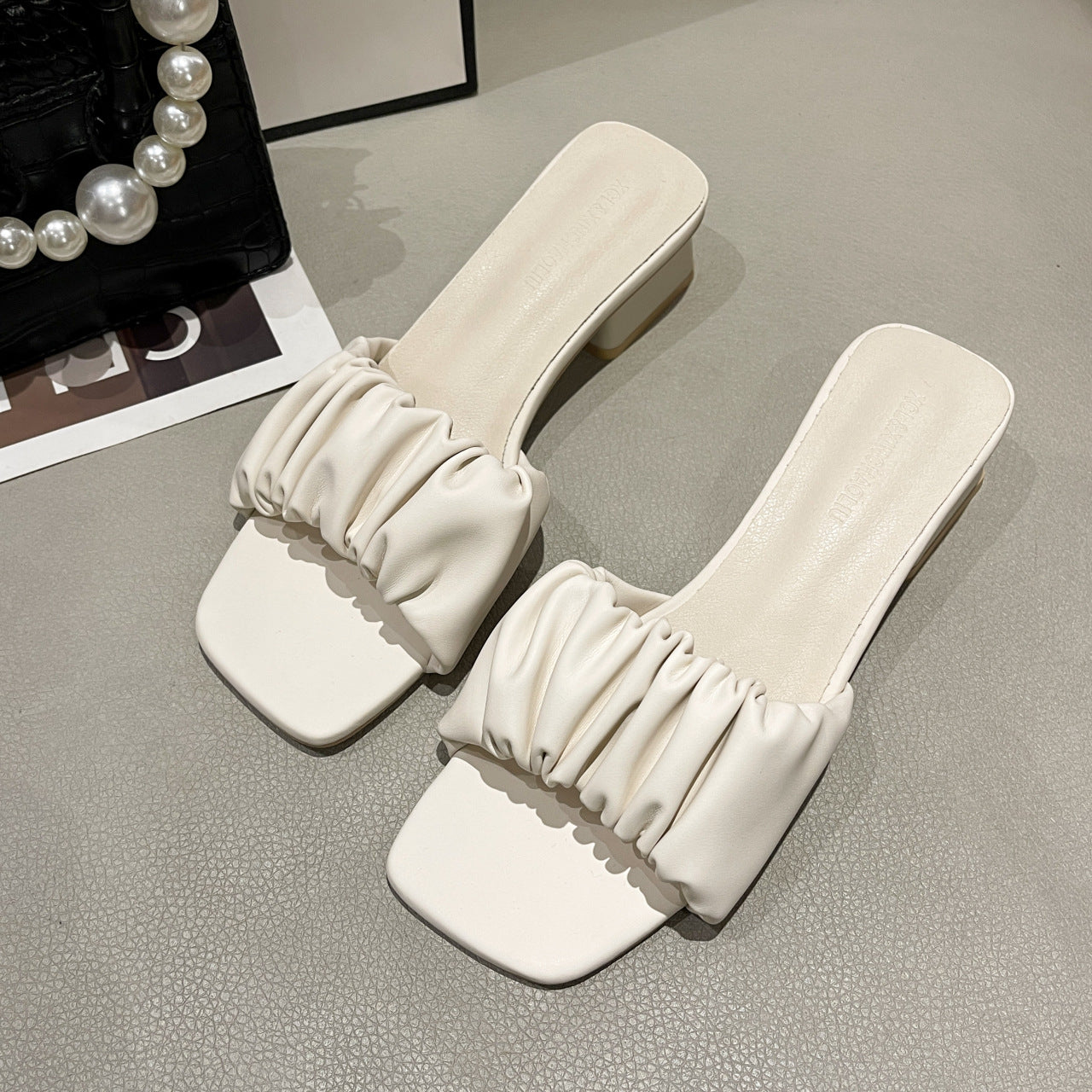 Women's High-heeled Slippers