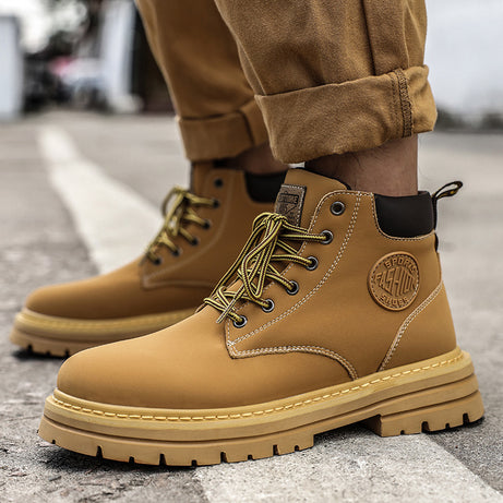 Men's Versatile Casual Leather Martin Boots