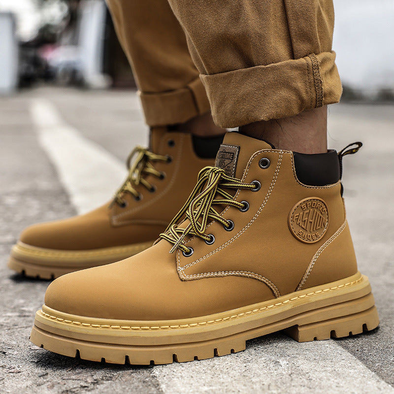 Men's Versatile Casual Leather Martin Boots
