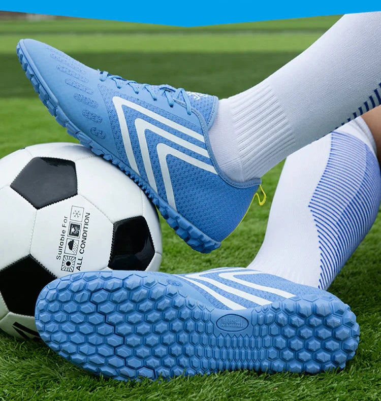 Men's Gamon Leather Football Turf Sports Shoes