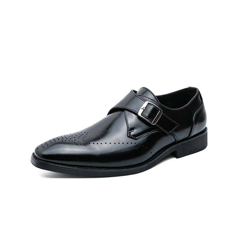 Men's Leather Brock Engraving Outdoor Shoes