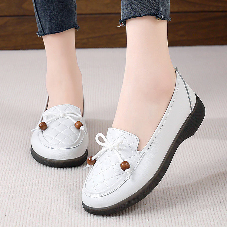 Women's Low-Top Leather Casual Shoes