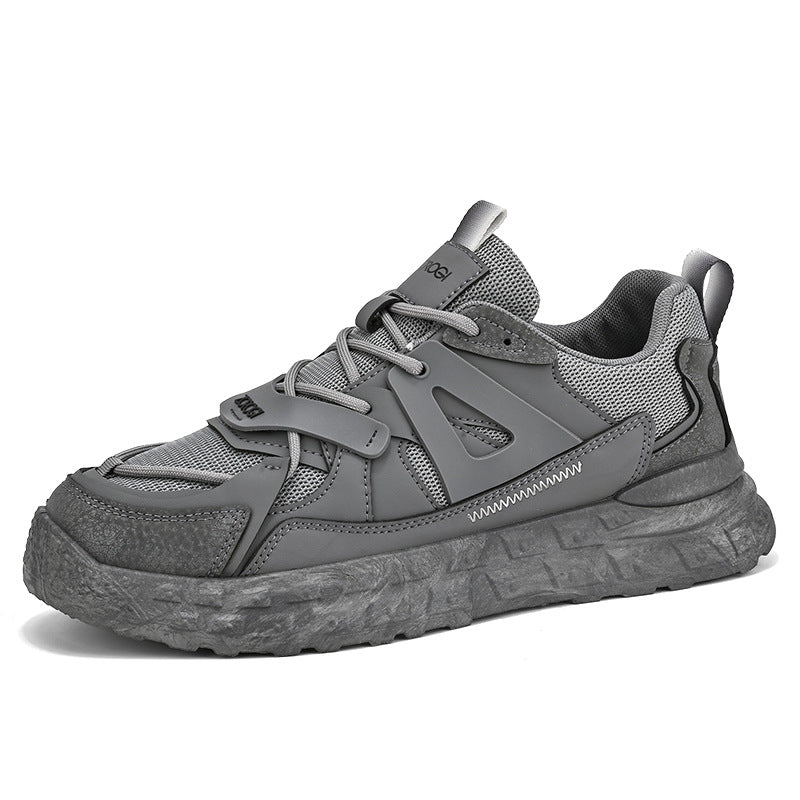 Men's Trendy Solid Color Thick-soled Heightening Shoes