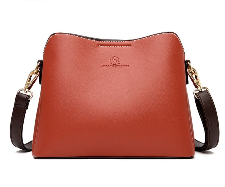 Women's Leather High-End Bucket Bags