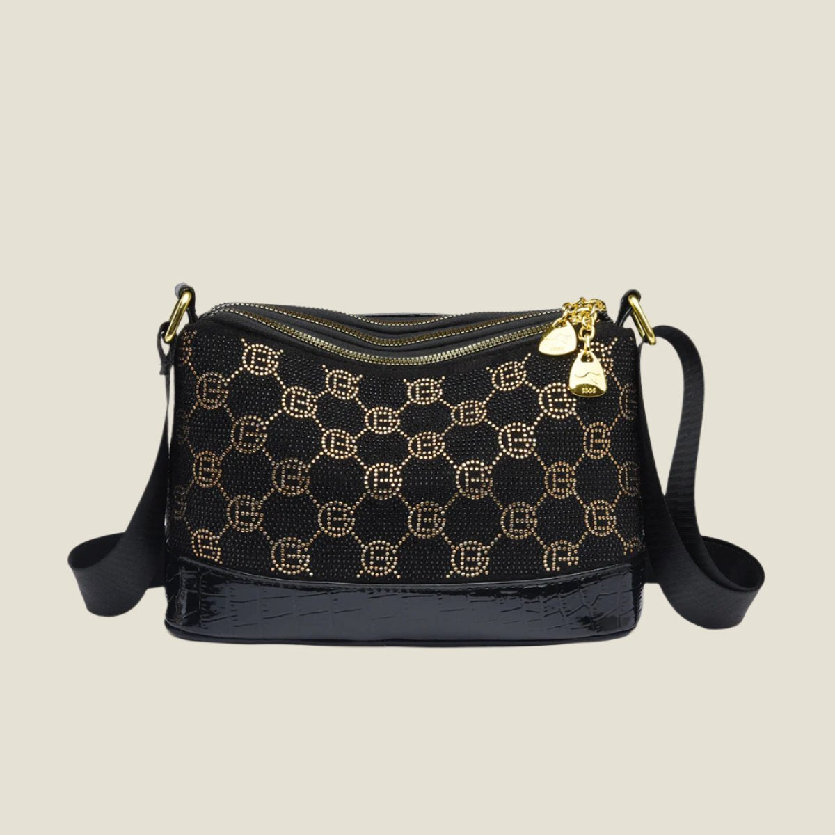 Women's Leather Crocodile Texture Crossbody Bag