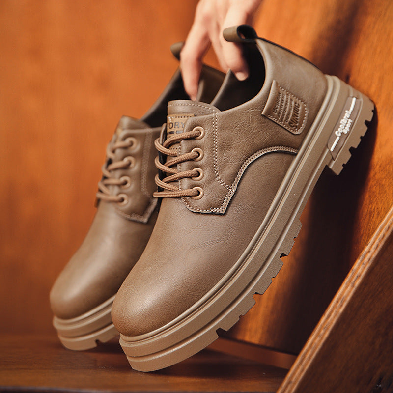 Men's Leather Martin Boots British Style Shoes